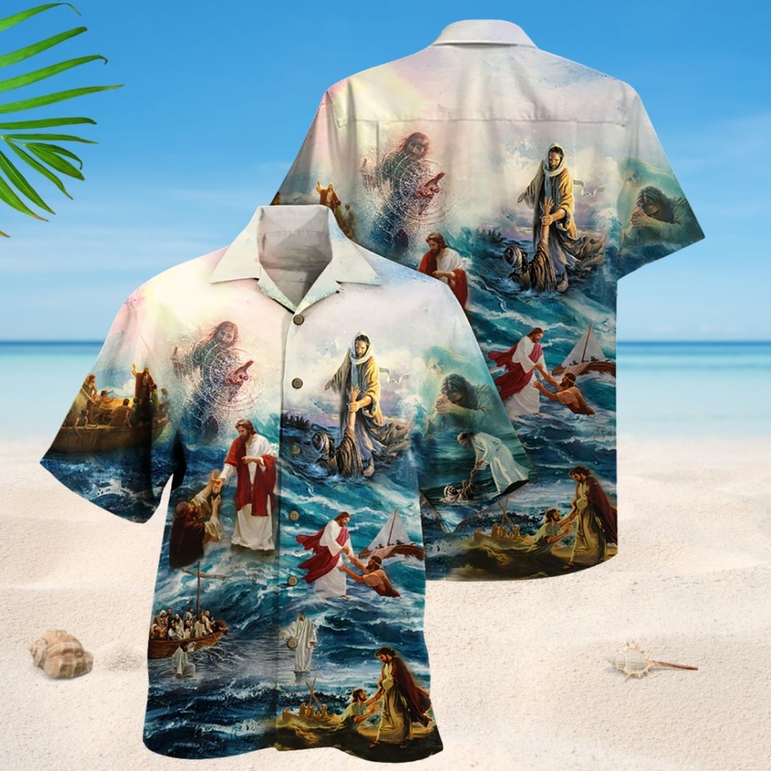 Jesus Saved My Life Faith Design – Hawaiian Shirt