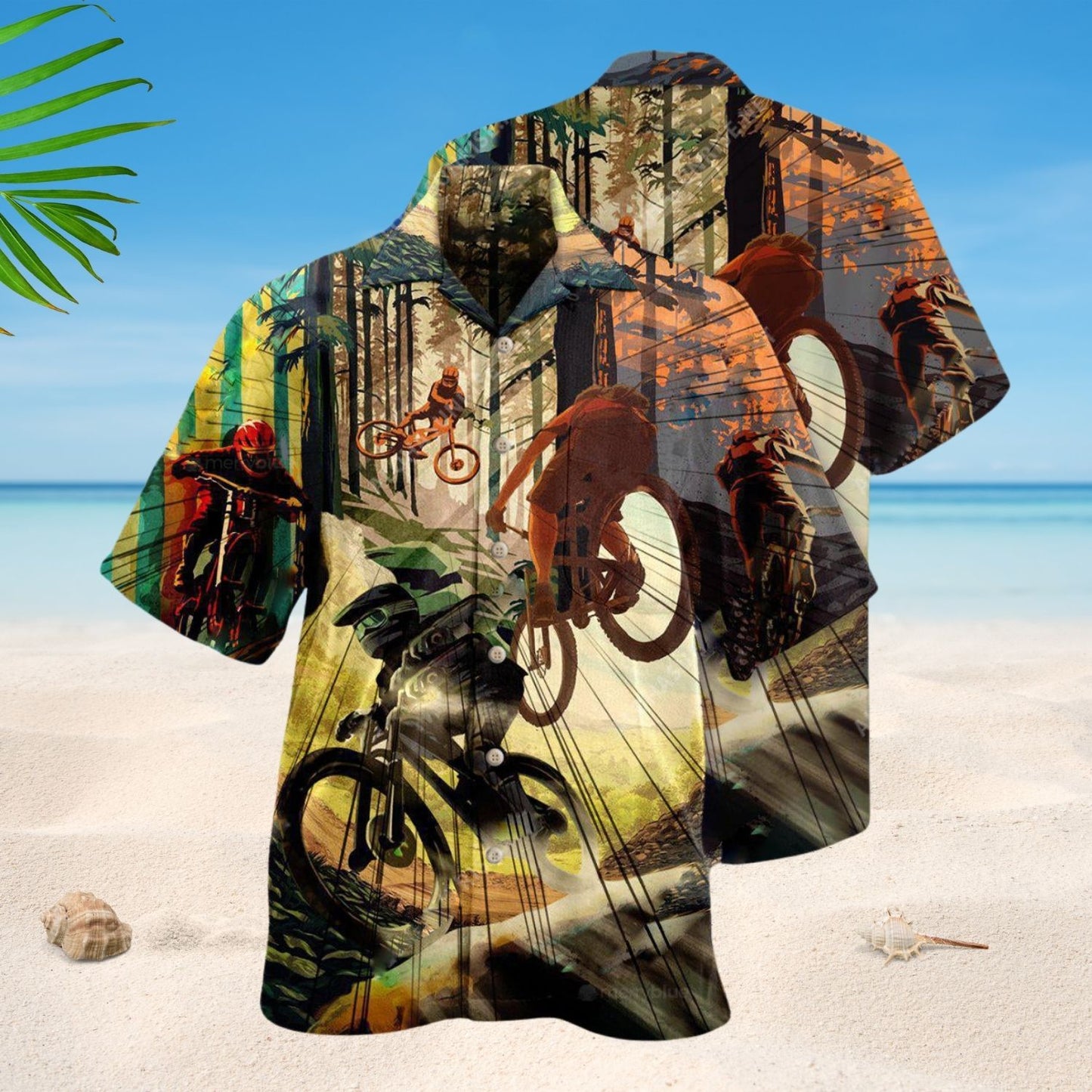 Never Underestimate A Mountain Biker – Hawaiian Shirt