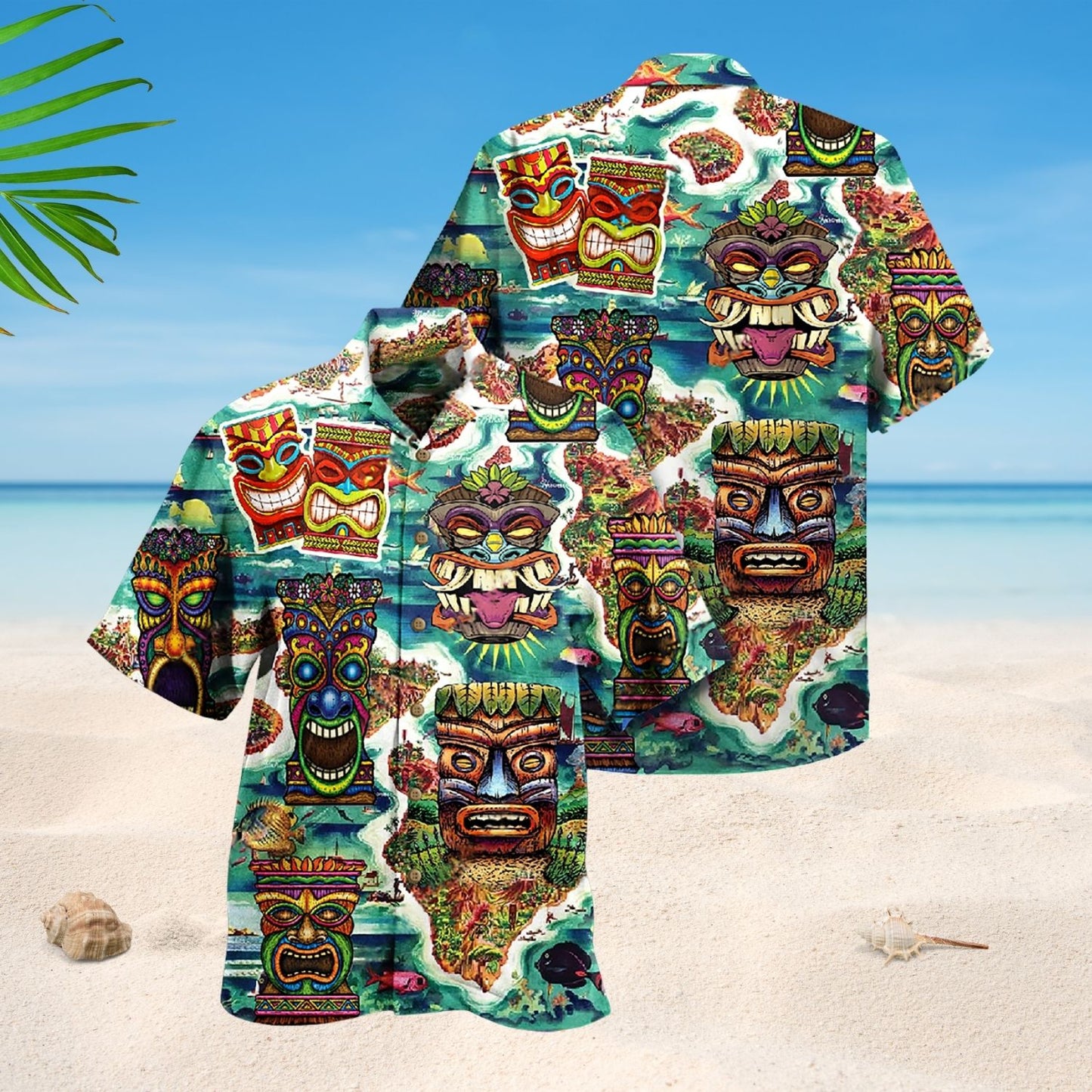 Keep Saying Aloha Tiki Style – Hawaiian Shirt