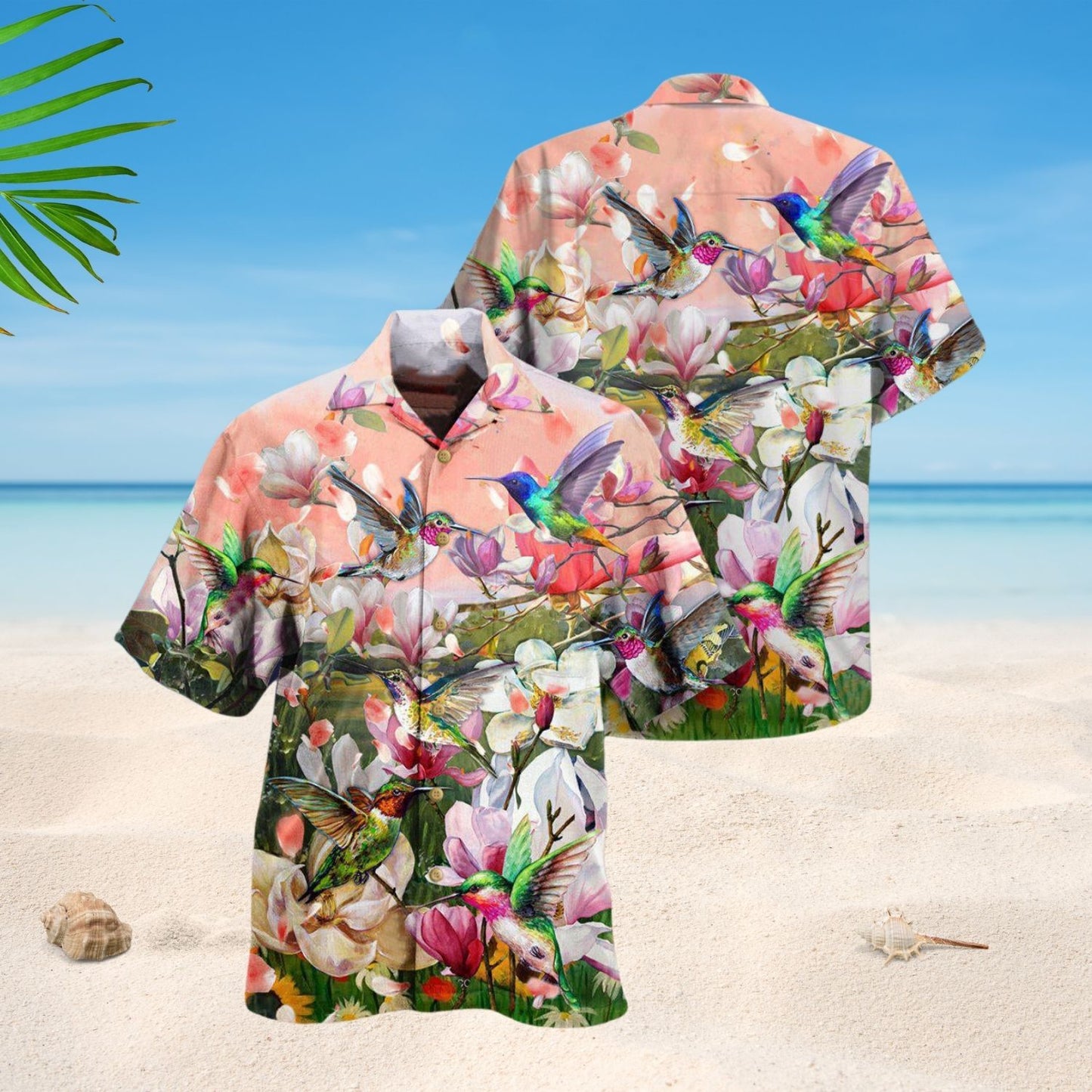 Hummingbird White Magnolia Bloom – Hawaiian Shirt