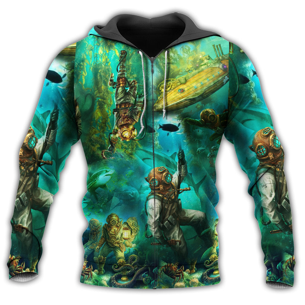 Into The Sea I Go - 3D Hoodie2