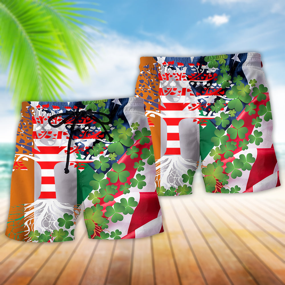 Irish Heritage Independence Theme Art – Beach Short