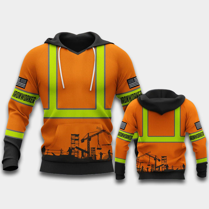 Iron Worker Style Art - 3D Hoodie