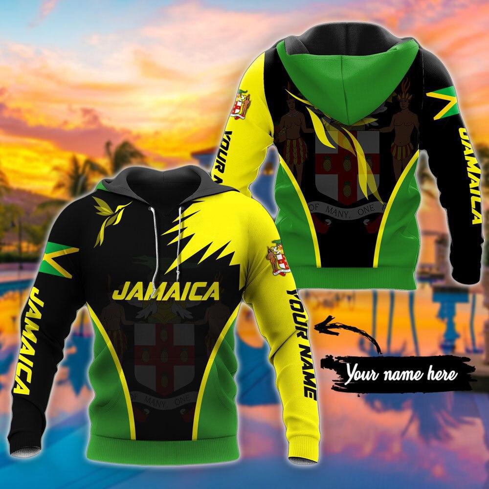 Jamaica Custom Name Art – 3D Hoodie
