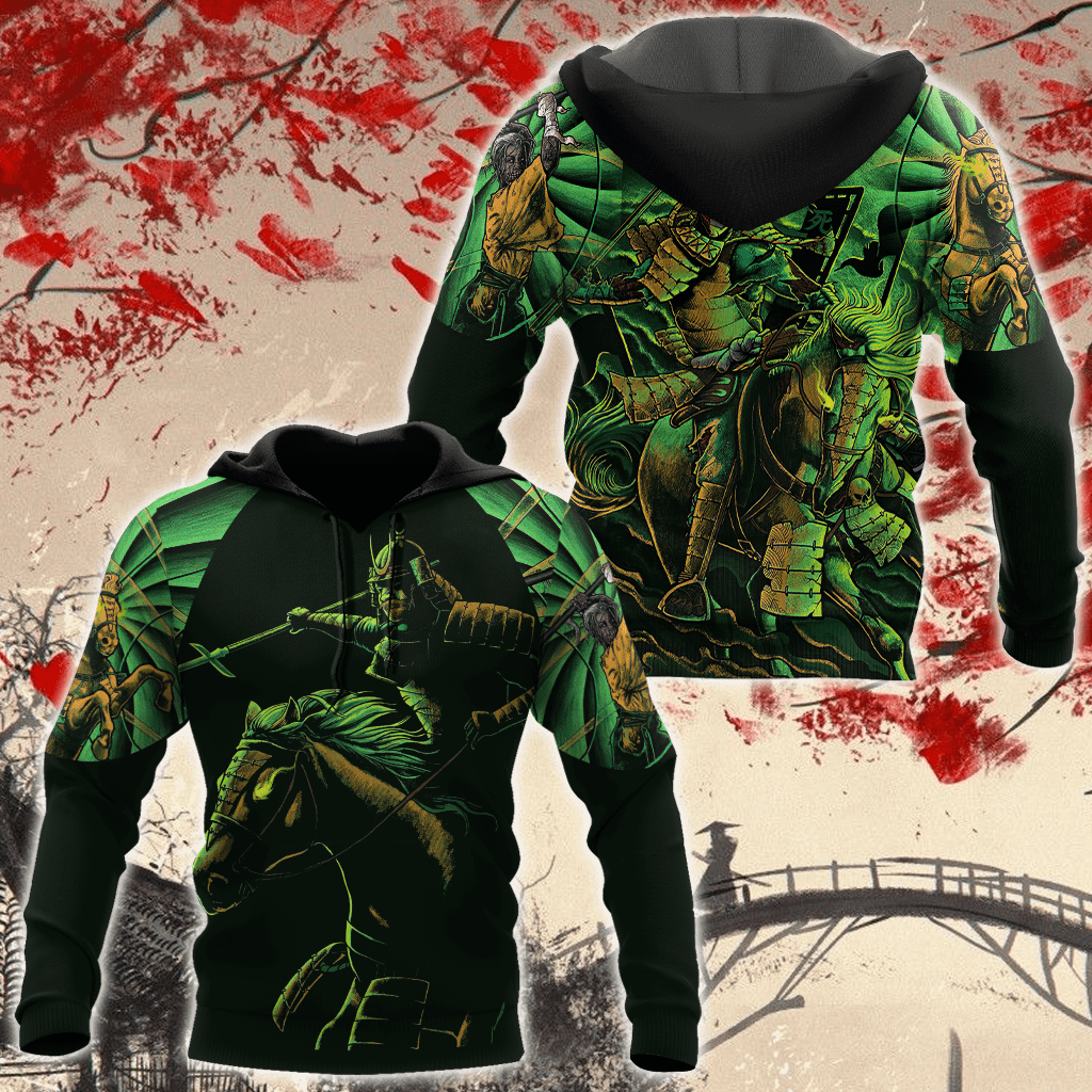 Japanese Samurai Art Style – 3D Hoodie