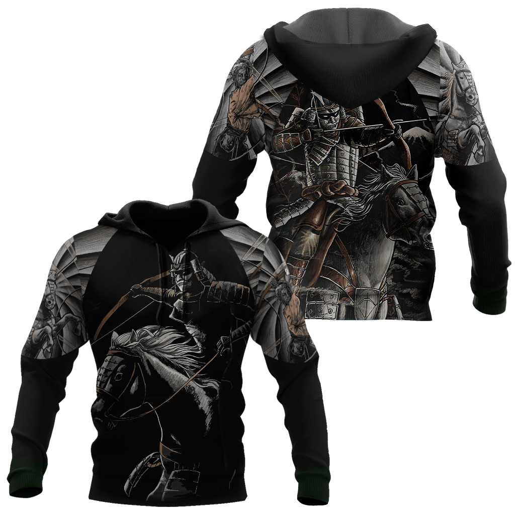 Japanese Samurai Art Design – 3D Hoodie