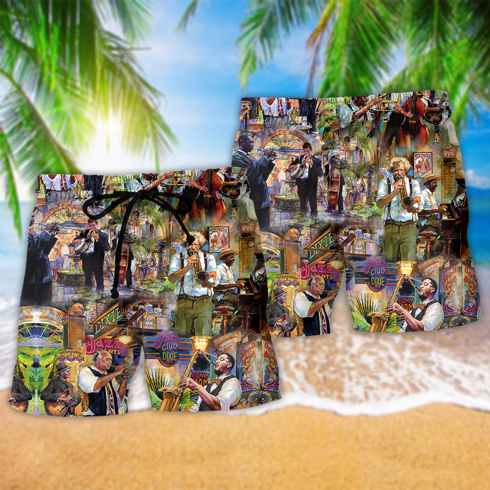 Jazz Quote Classic Music Philosophy Art – Beach Short