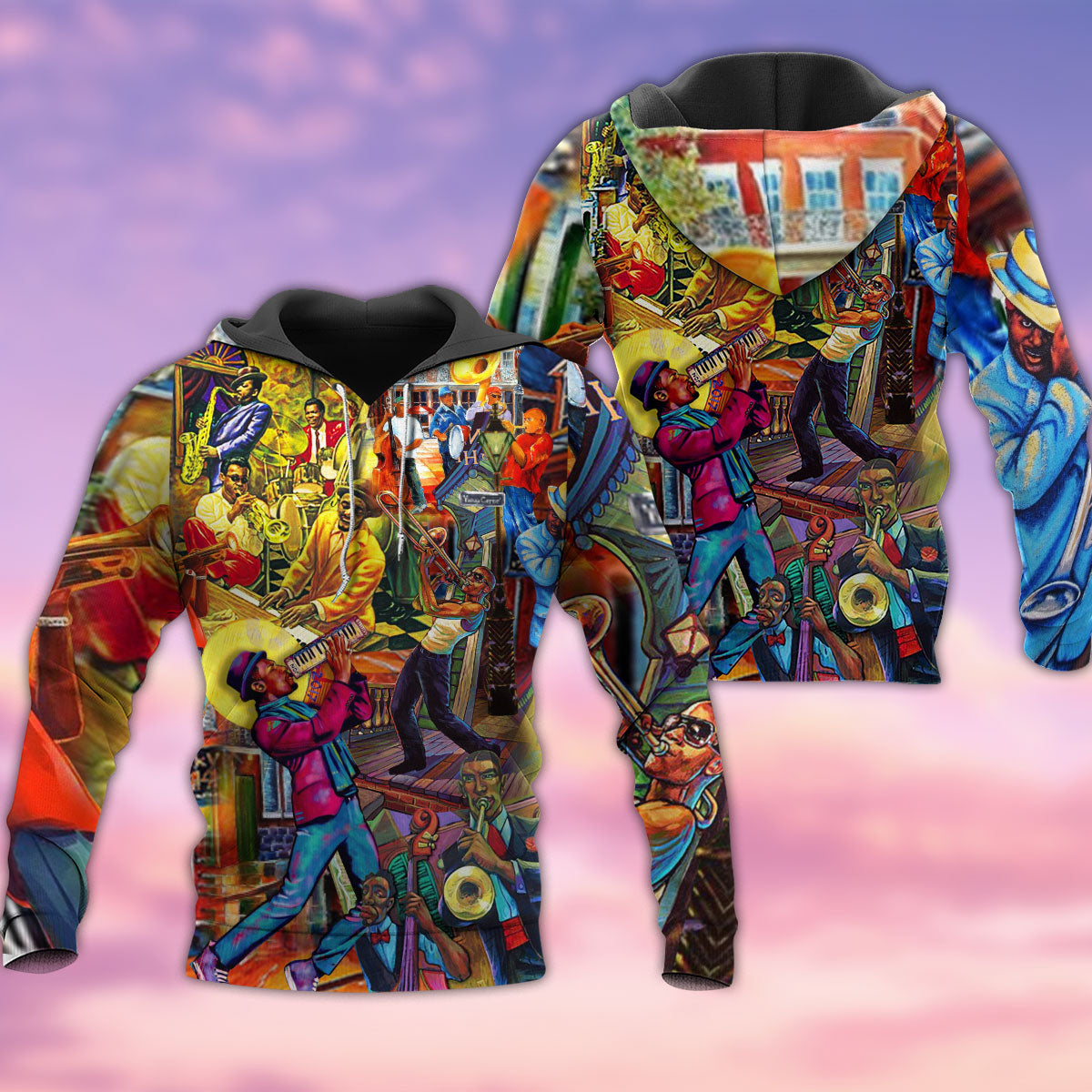 Jazz Music Colorful Style - 3D Hoodie3