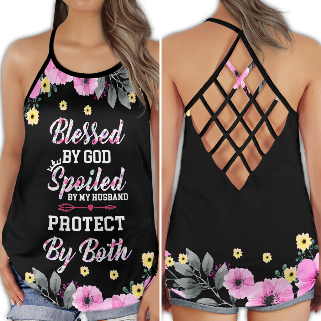 Faith Bless Peace Protection Message - Hollow Tank Top
