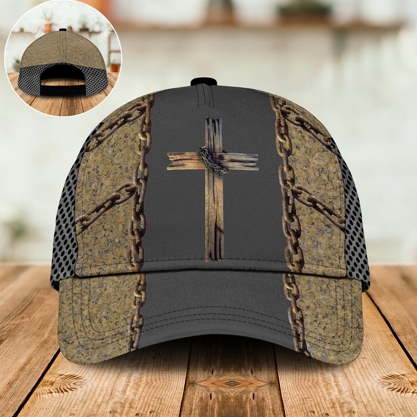 Jesus Wooden Cross – Classic Cap