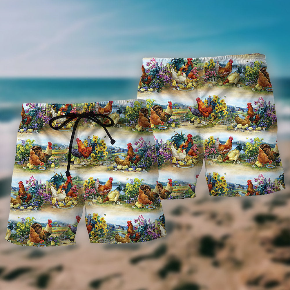 Chicken Family Countryside Farm – Beach Short