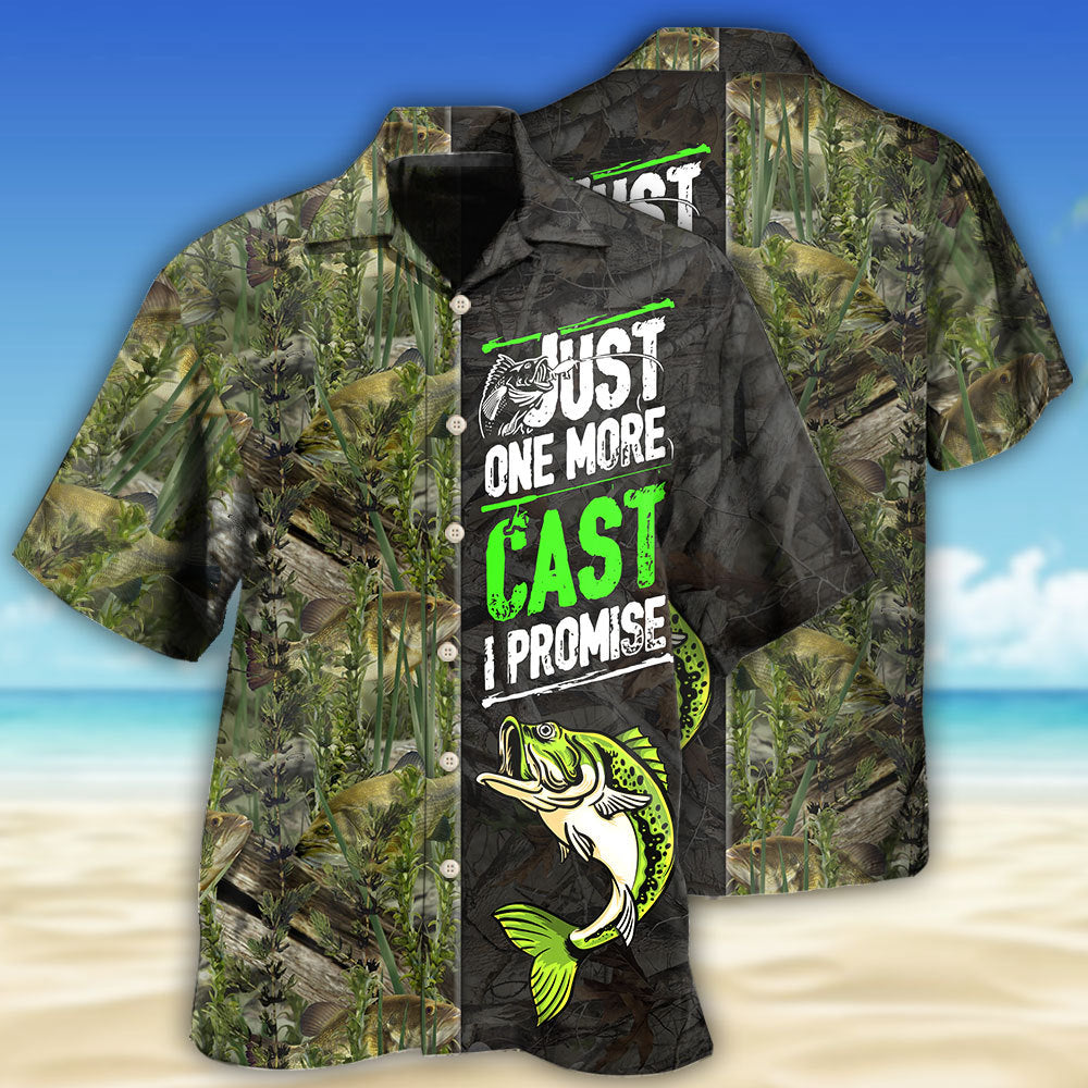 Fishing Just One More Cast Promise Classic - Hawaiian Shirt