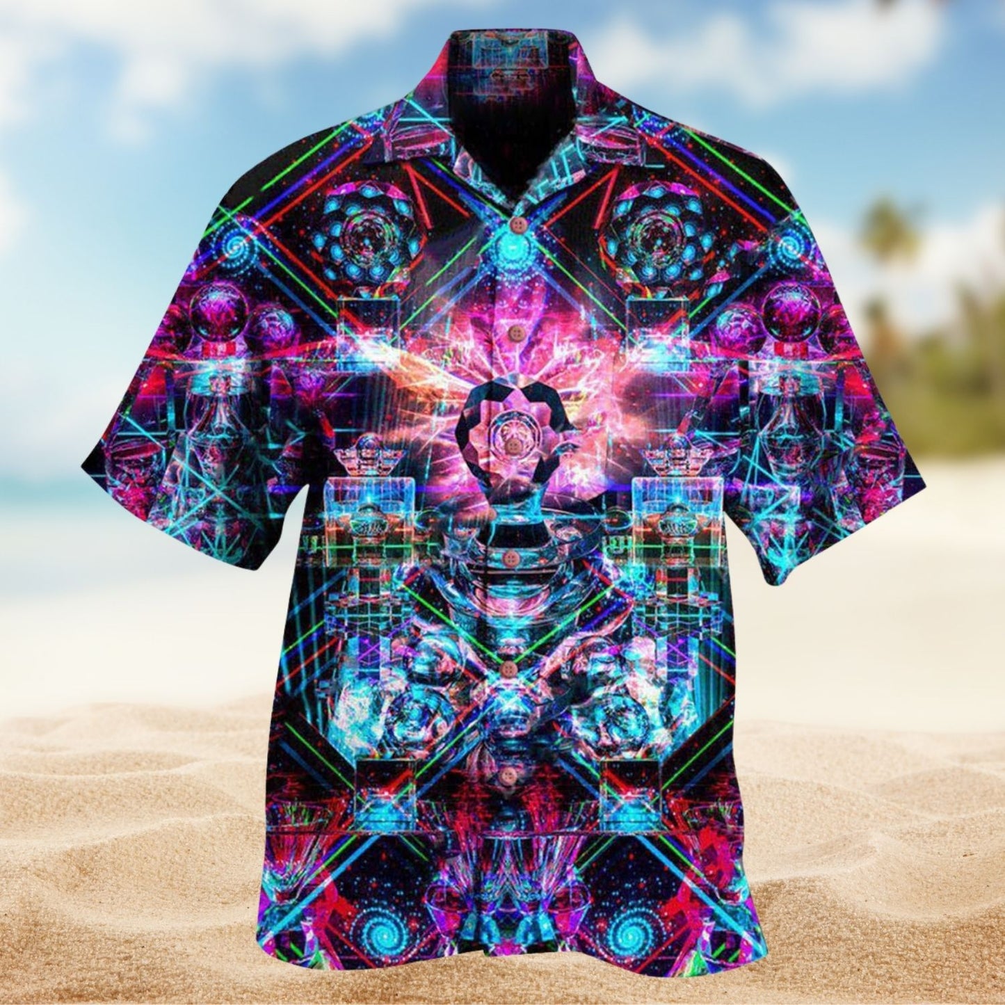 Kaleidoscope Glass Colorful Laser Edition – Hawaiian Shirt