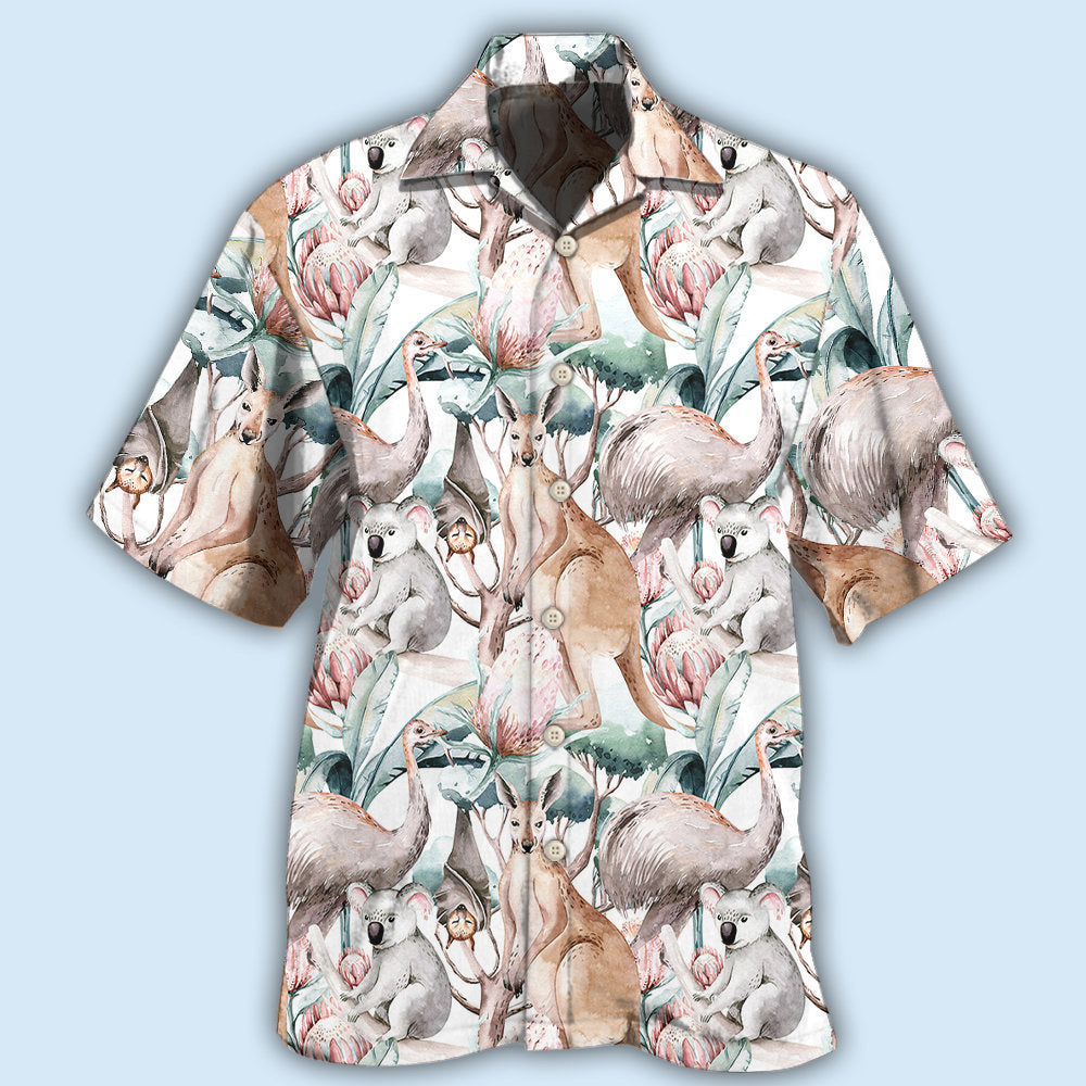 Lovely Kangaroo Animal Style – Hawaiian Shirt