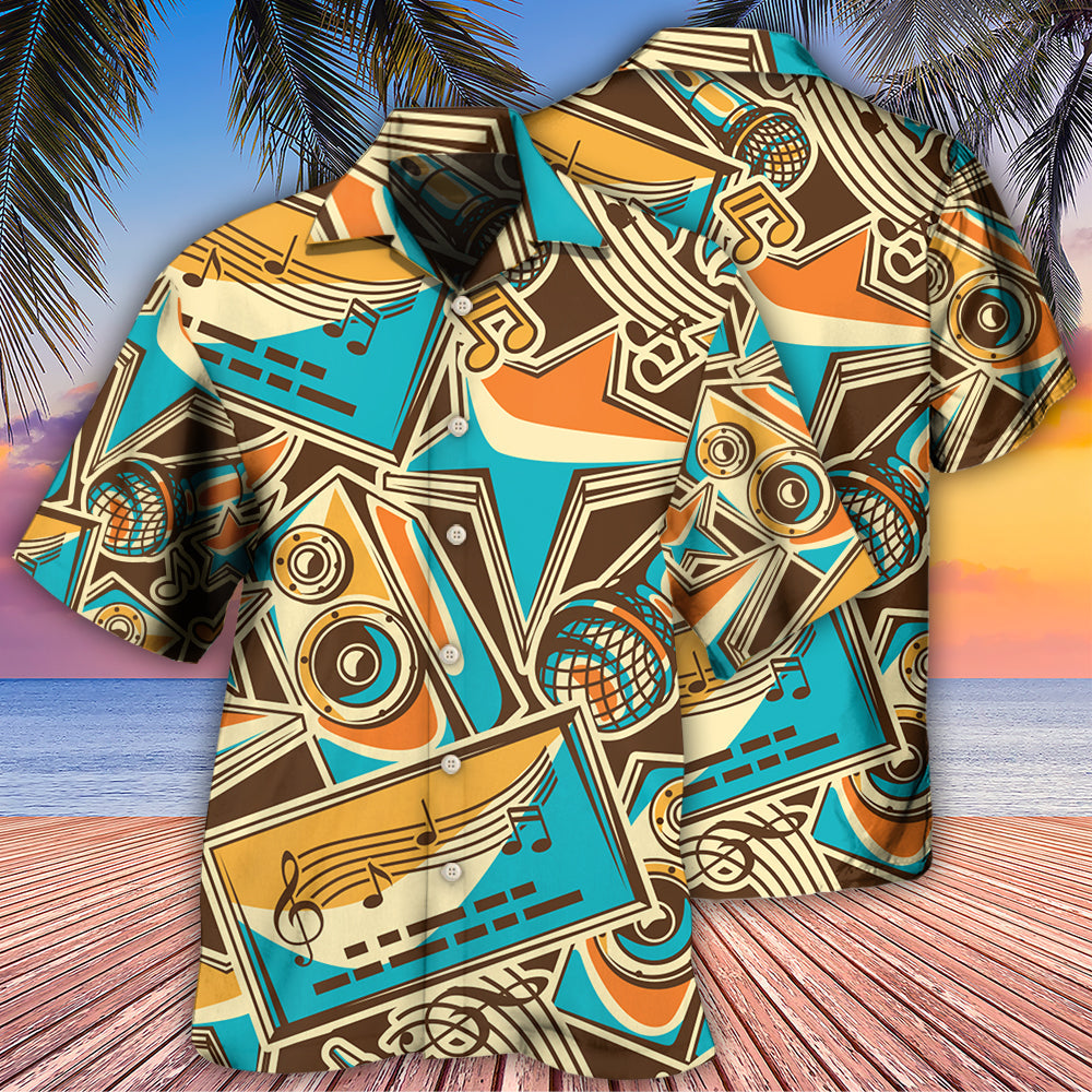 Karaoke Vintage Style Lover Classic Design - Hawaiian Shirt