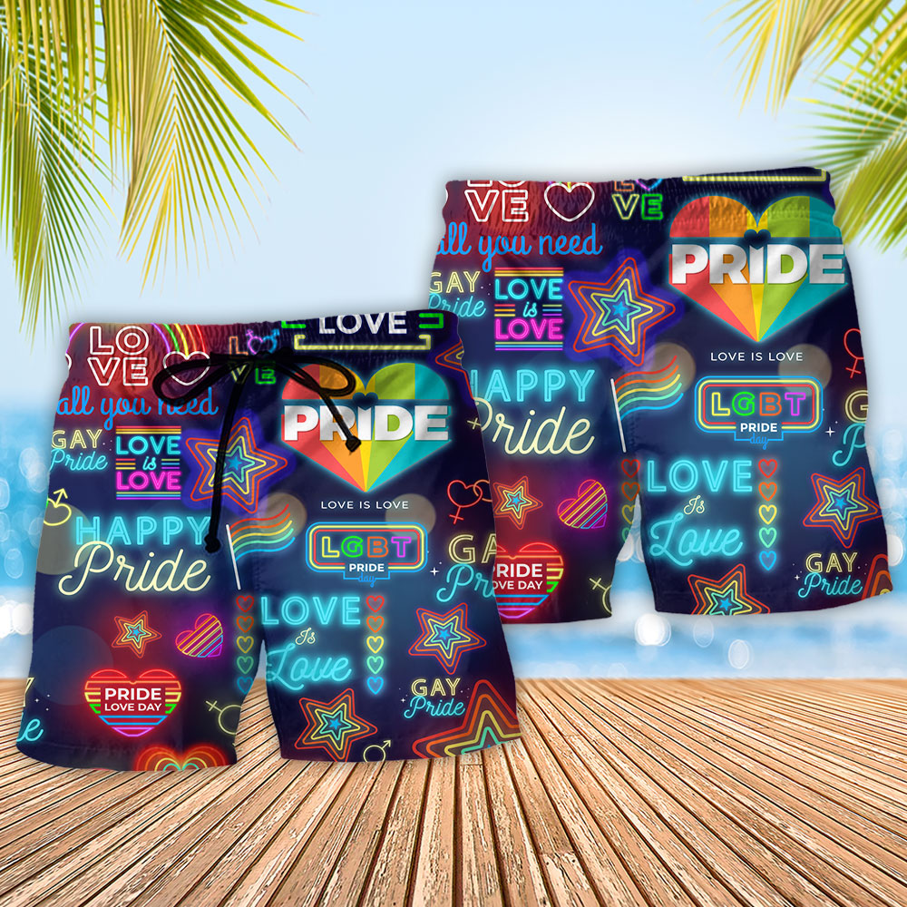 LGBT Equality Love Message – Beach Short
