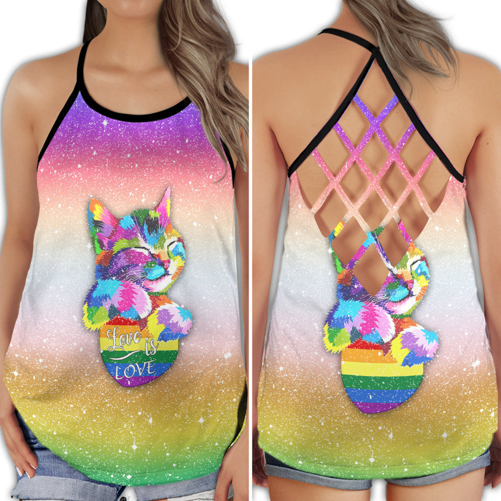 Pride Love Is Love Colorful Collection – Hollow Tank Top
