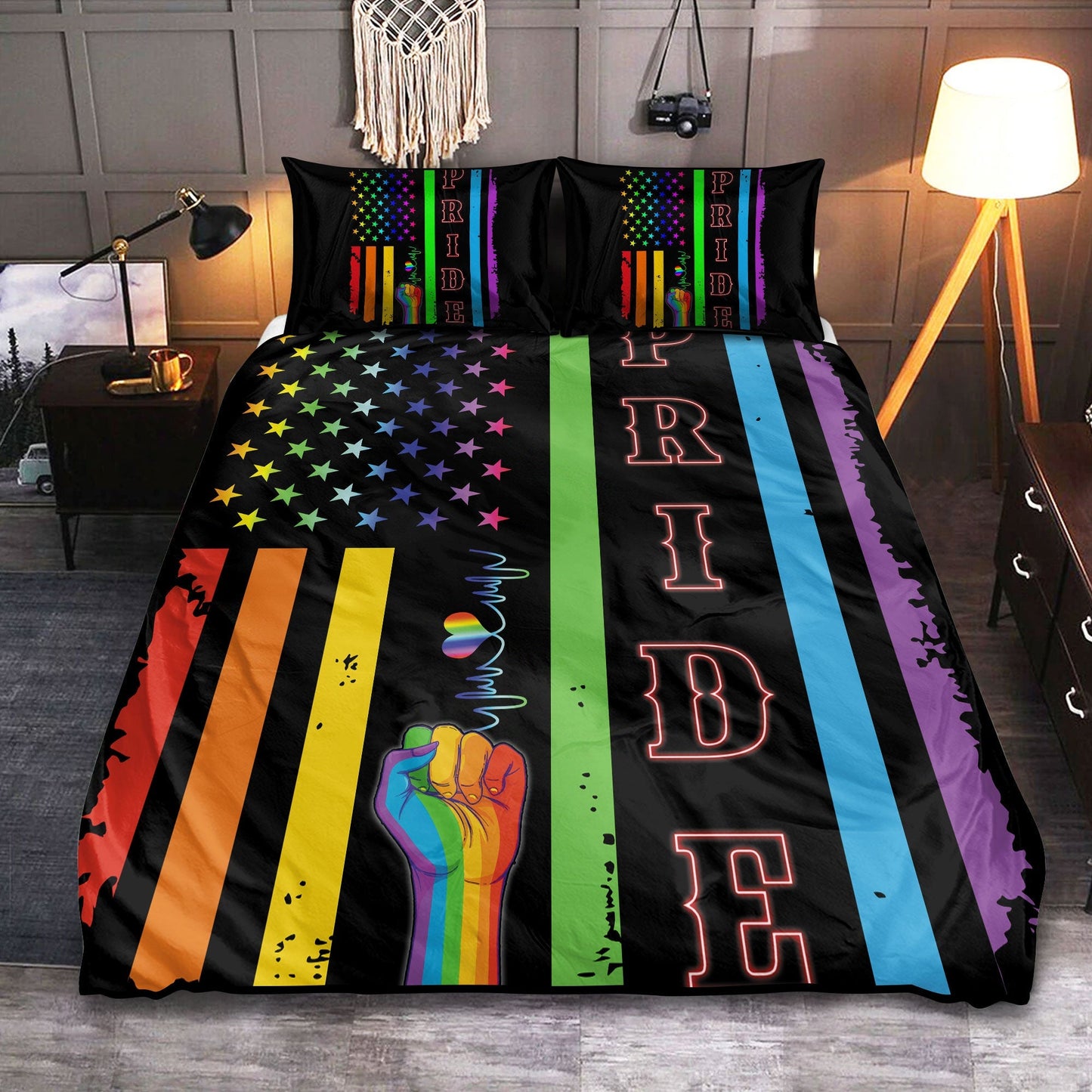LGBT Pride Love Bedding Cover For Pride Bedroom Decor