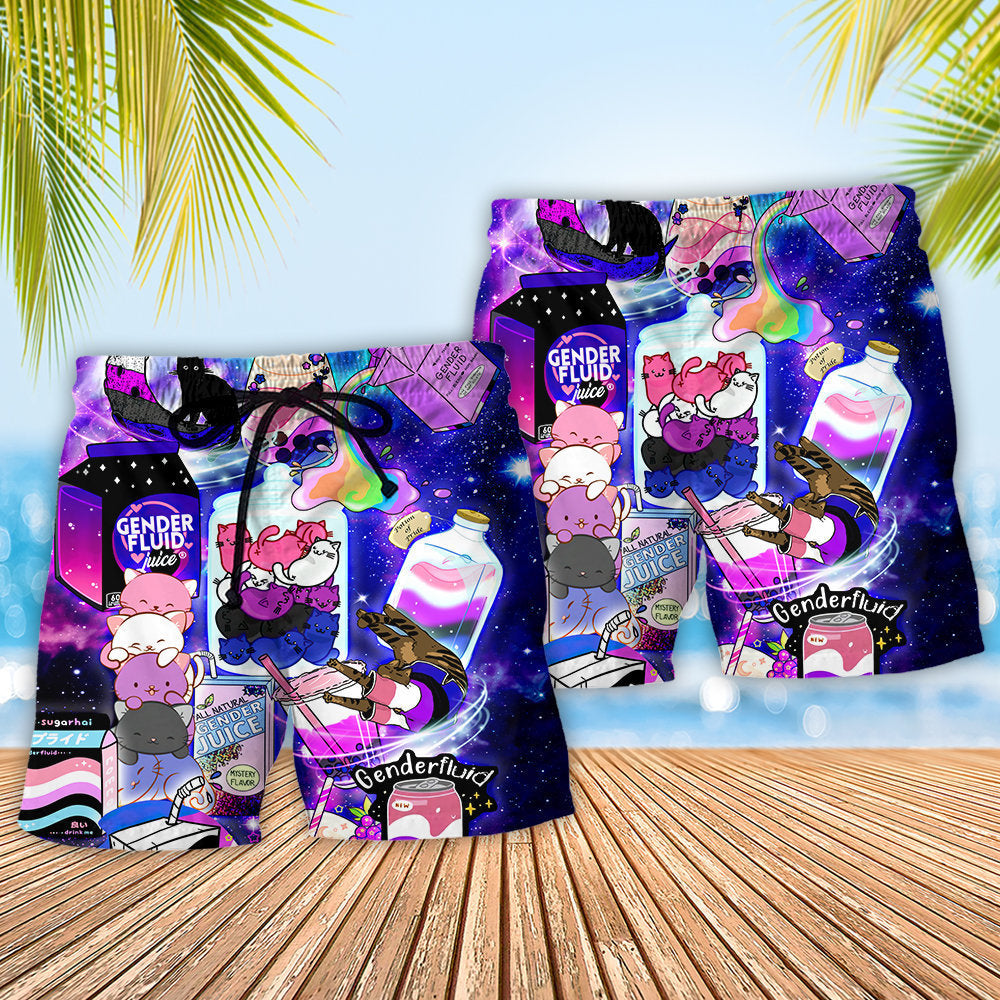 LGBT Pride Gender Fluid Identity Art – Beach Short