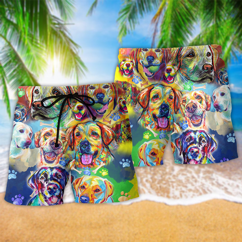 Labrador Dog Love Color – Beach Short