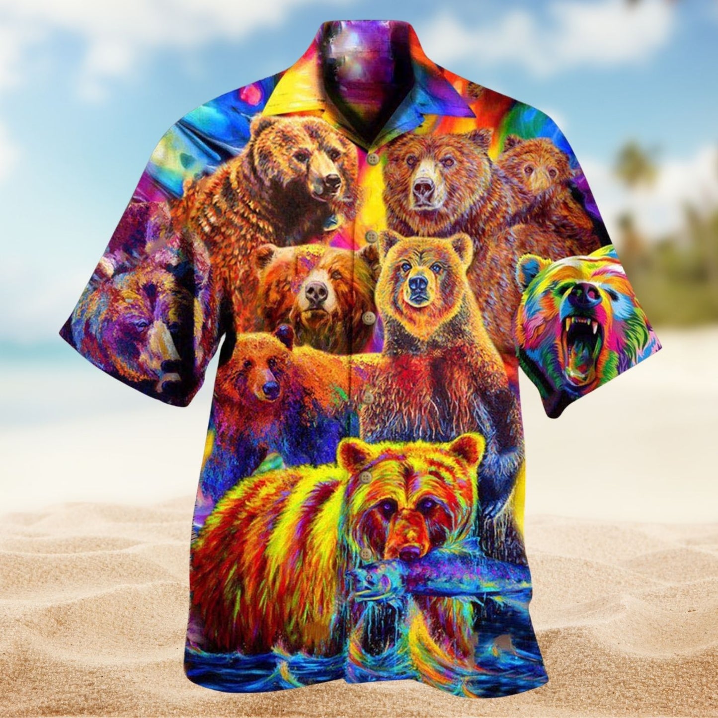Life Is Better With A Colorful Bear Edition – Hawaiian Shirt