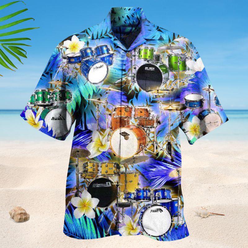 Life Is Better With Drums And Plumerias Edition – Hawaiian Shirt