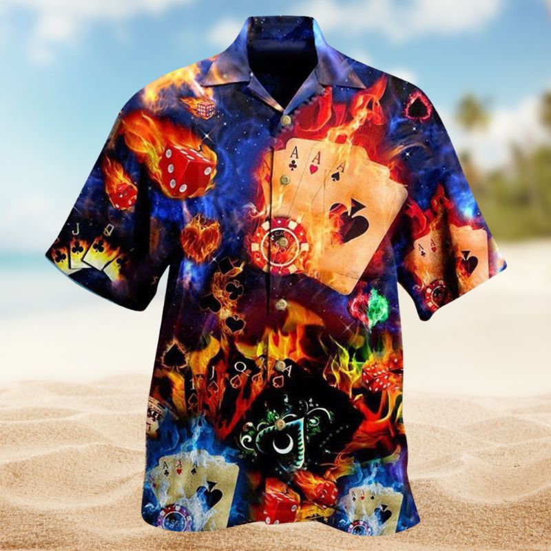 Life Like Poker Element Of Risk Edition – Hawaiian Shirt