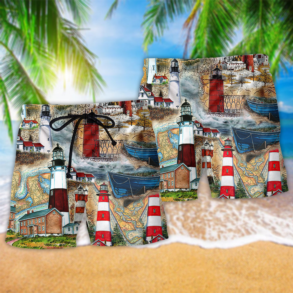 Lighthouse Past Is A Beacon Classic - Beach Short