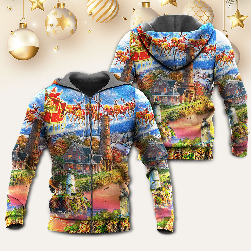 Lighthouse Shine Through The Storm - 3D Hoodie