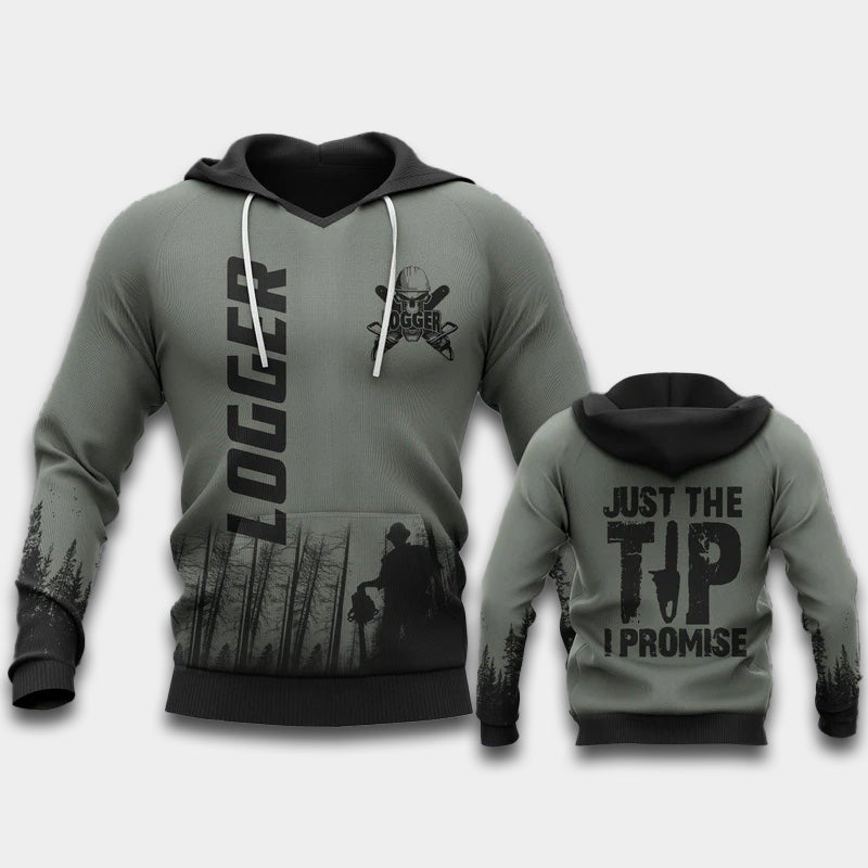Logger Humor Quote Art – 3D Hoodie