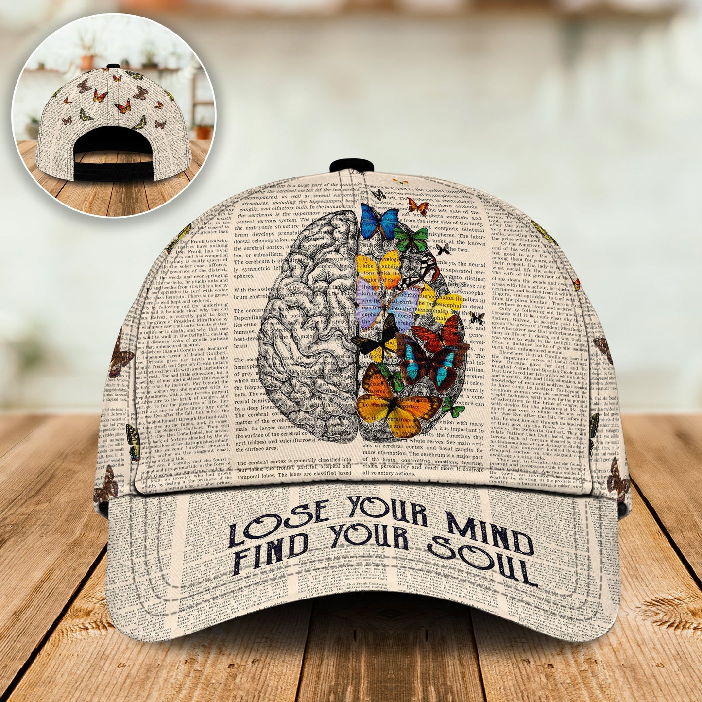 Butterfly Find Your Soul Vintage – Classic Cap