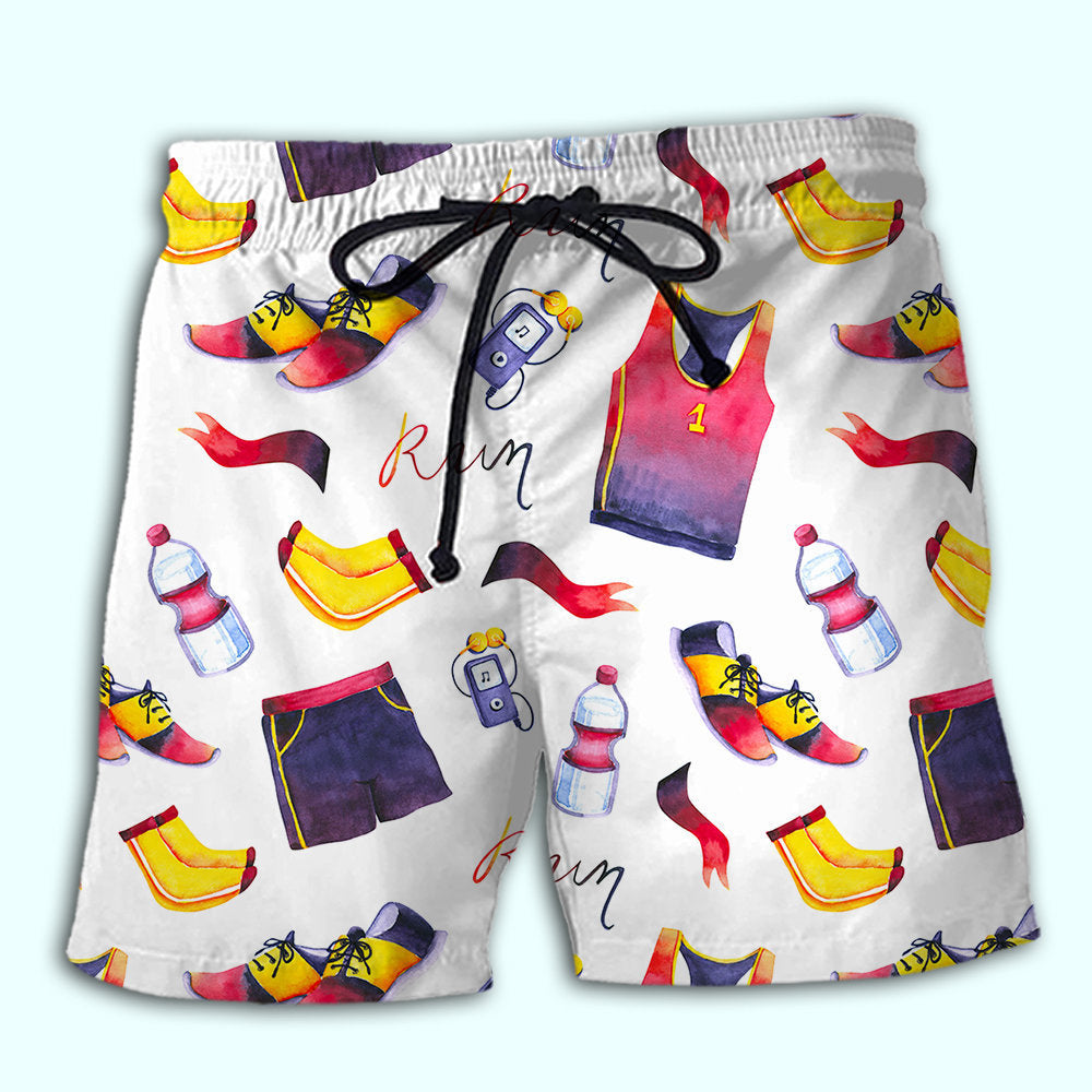 Marathon Running Sport Motivation - Beach Short