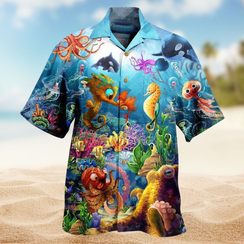 Marine Is Fun Ocean Edition – Hawaiian Shirt