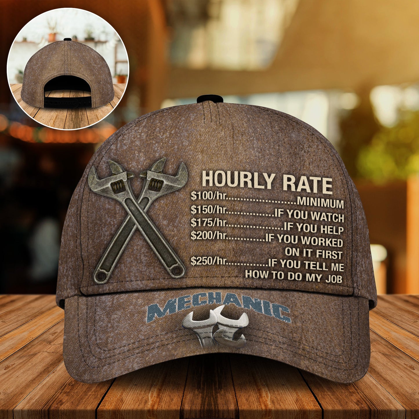 Mechanic Hourly Rate Vintage – Classic Cap