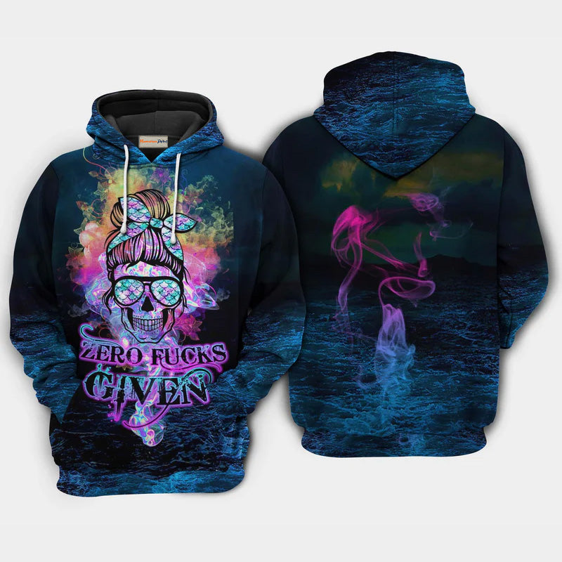 Mermaid Ocean Skyline Art – 3D Hoodie