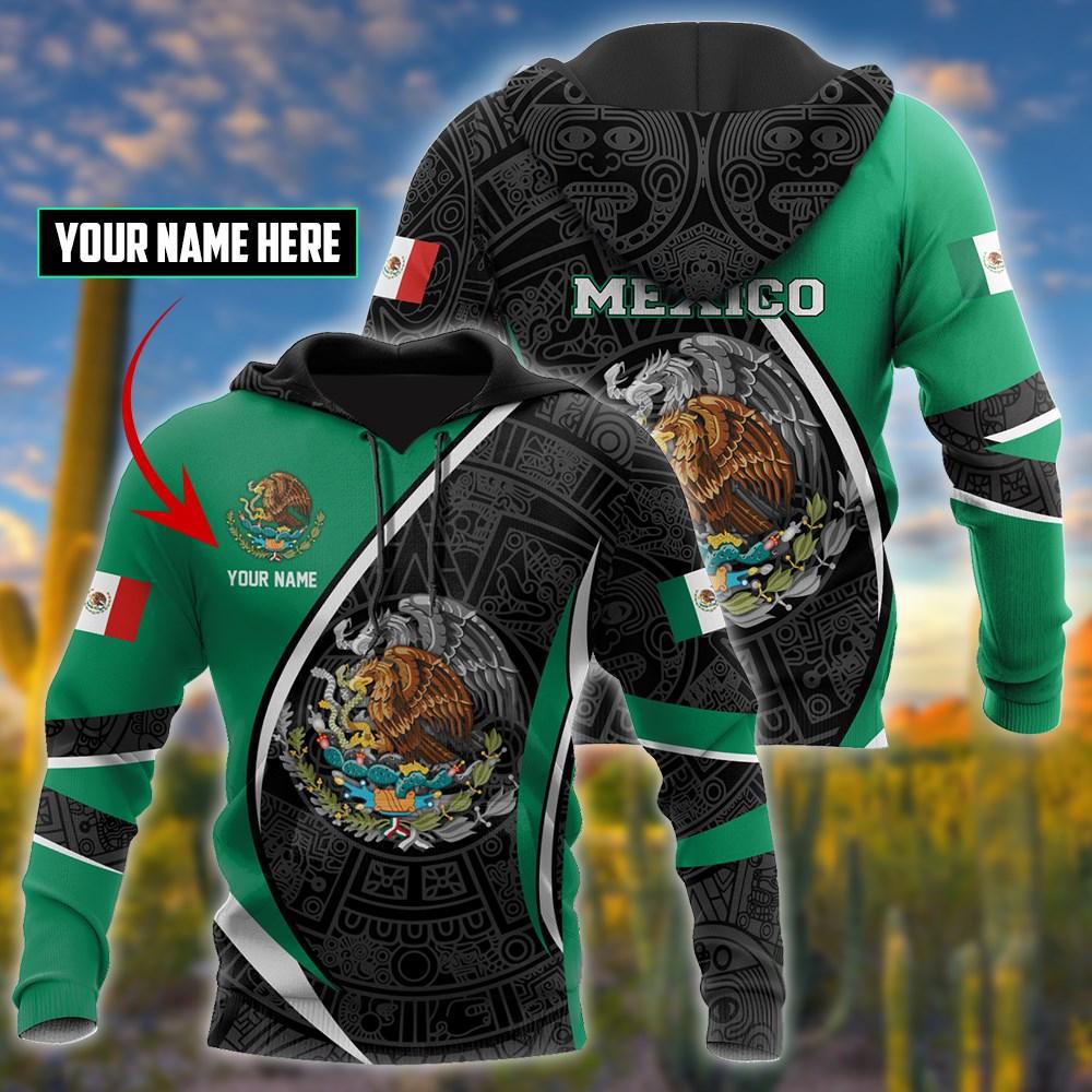 Mexico Green Theme Personalized - 3D Hoodie