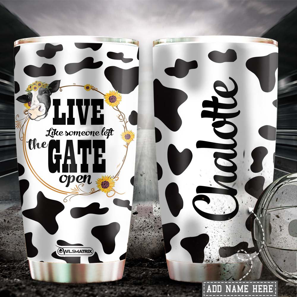 Cow Farm Life Personalized 20 Oz Tumbler For Travel Gifts