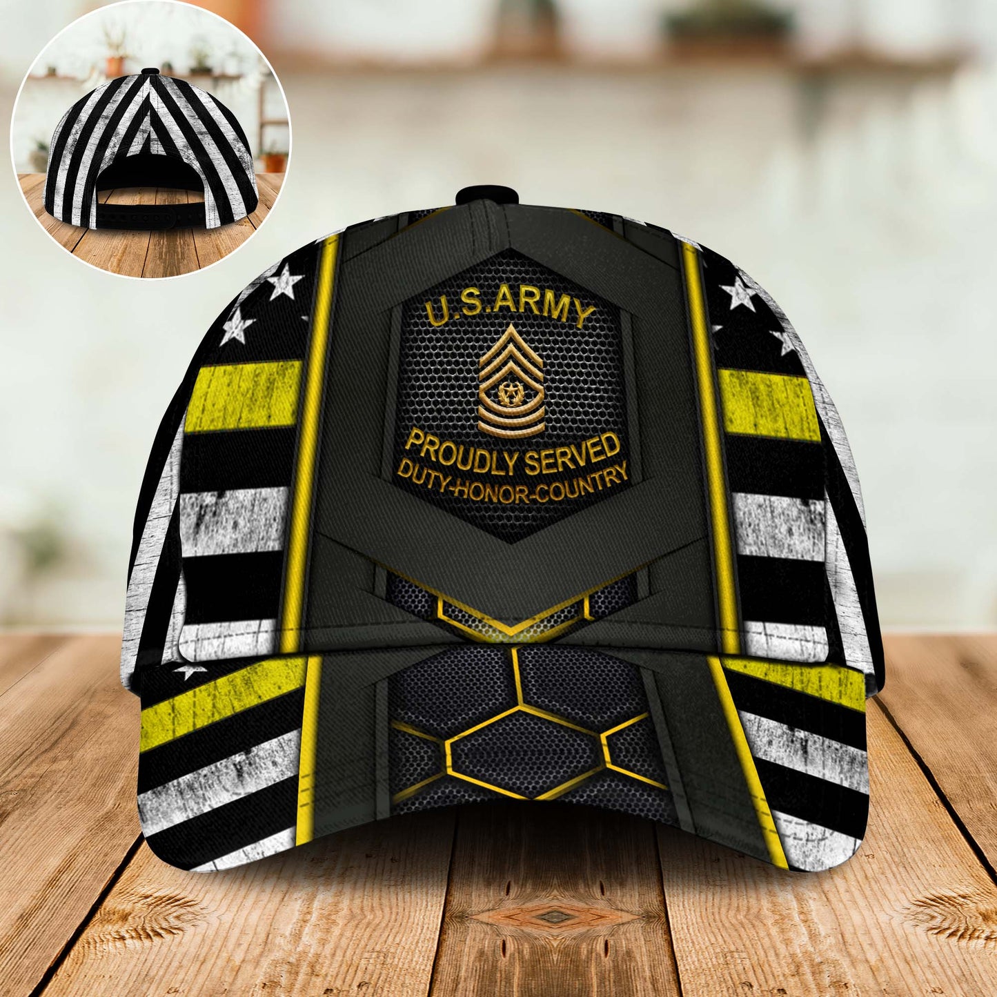 CSM Rank US Army Basic Style – Classic Cap