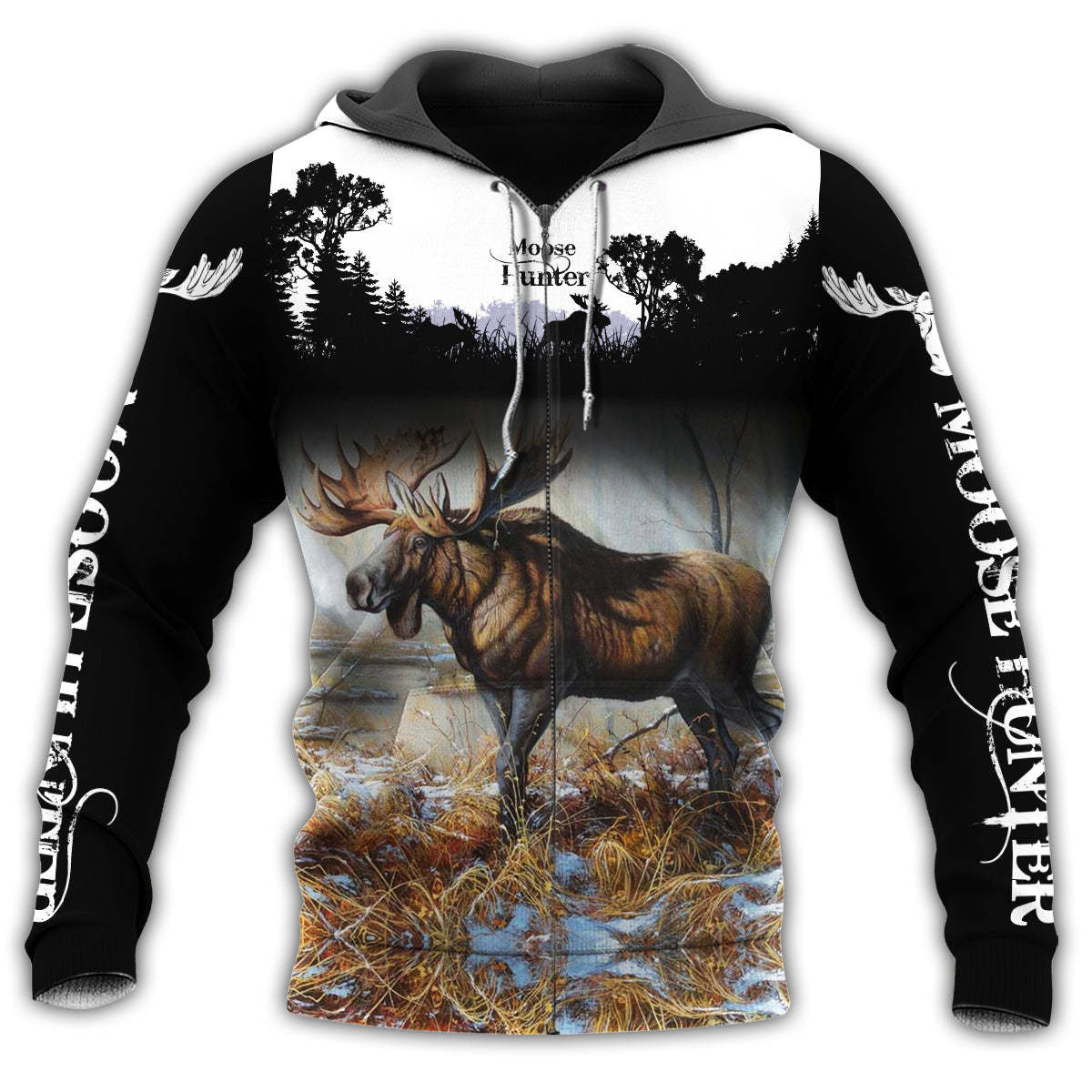Moose Hunting Lover Quote - 3D Hoodie2