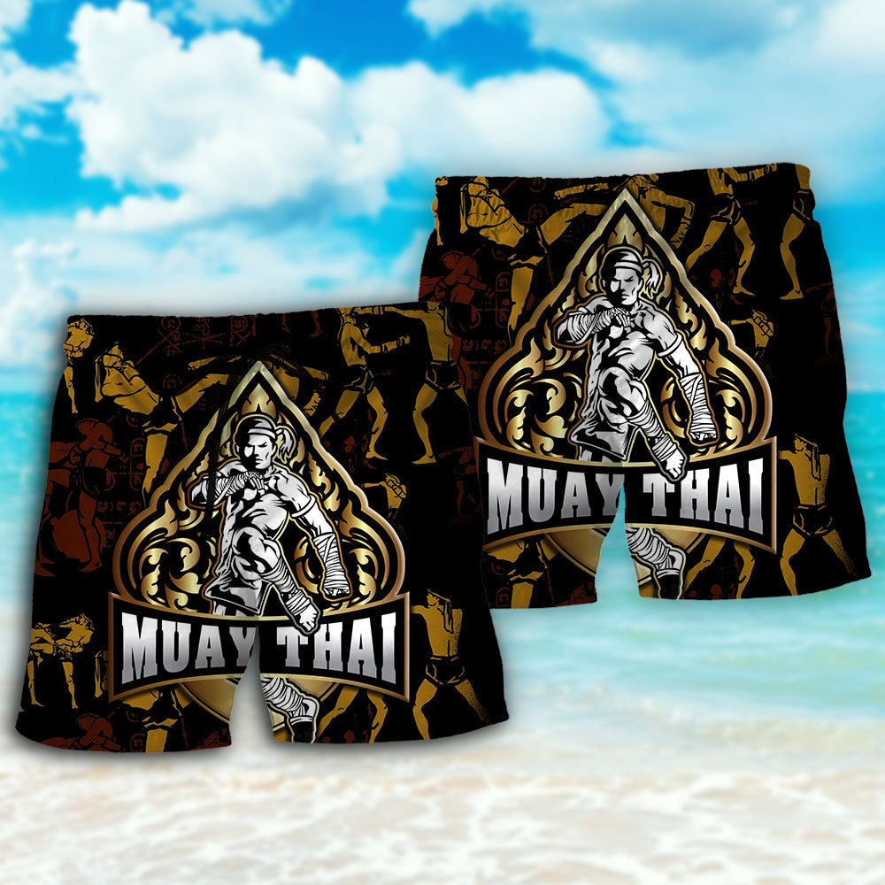 Muay Thai Power And Strength Art – Beach Short