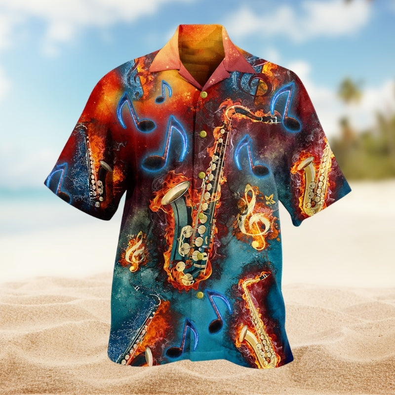 Music Love It Red Black Limited Edition – Hawaiian Shirt