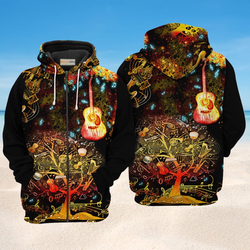 Music Nocturne Of Time Art – 3D Hoodie