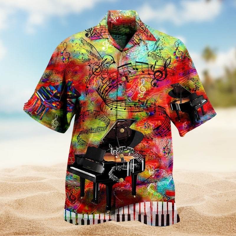 Music Piano Guide You To The World Limited Edition – Hawaiian Shirt
