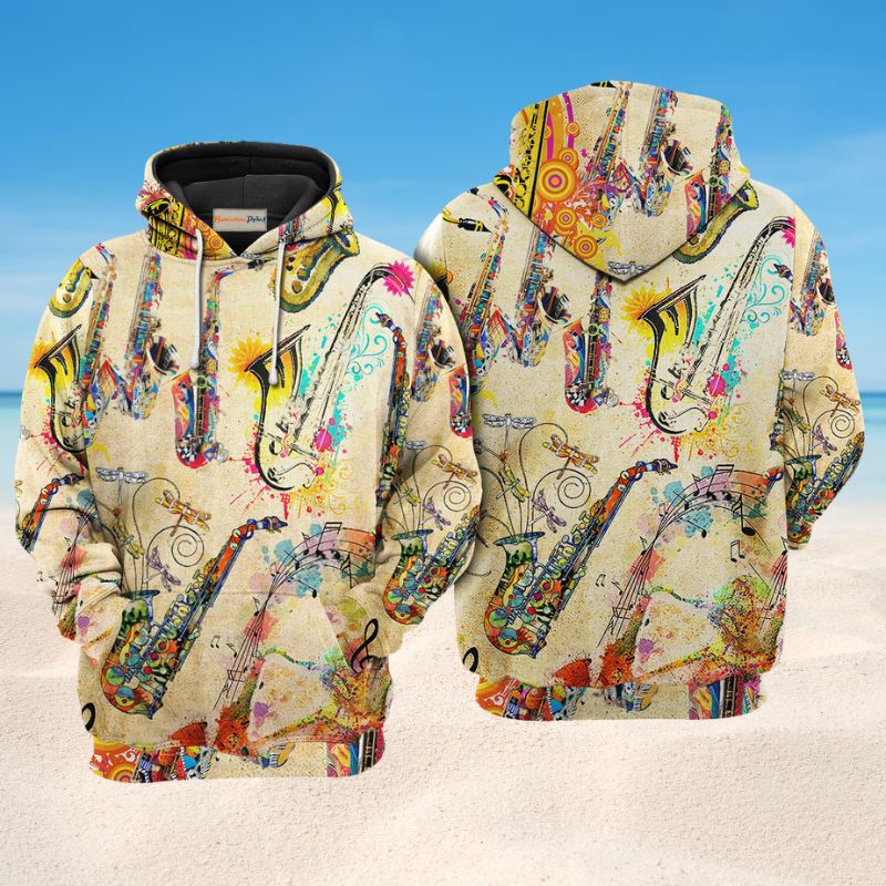 Music Saxophone Is My Life Art – 3D Hoodie