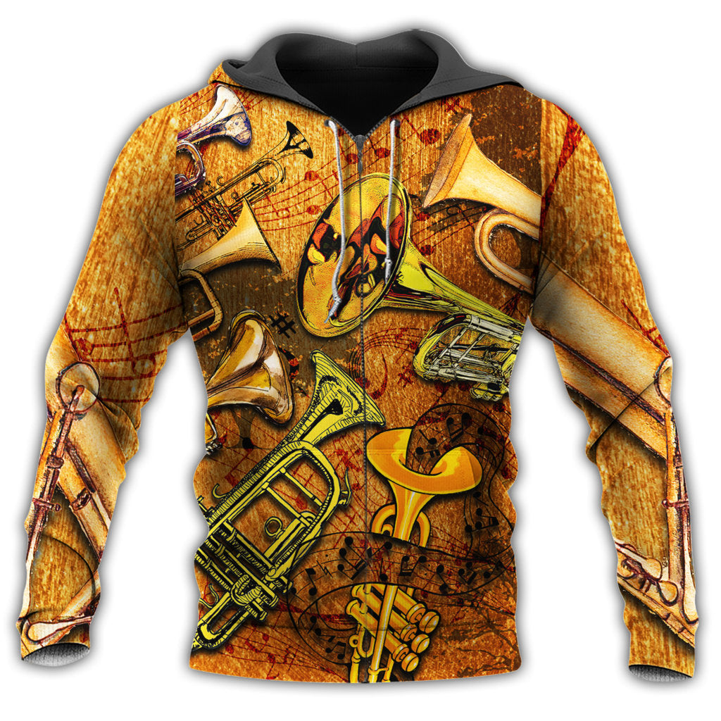 Music Happiness In Fall - 3D Hoodie2