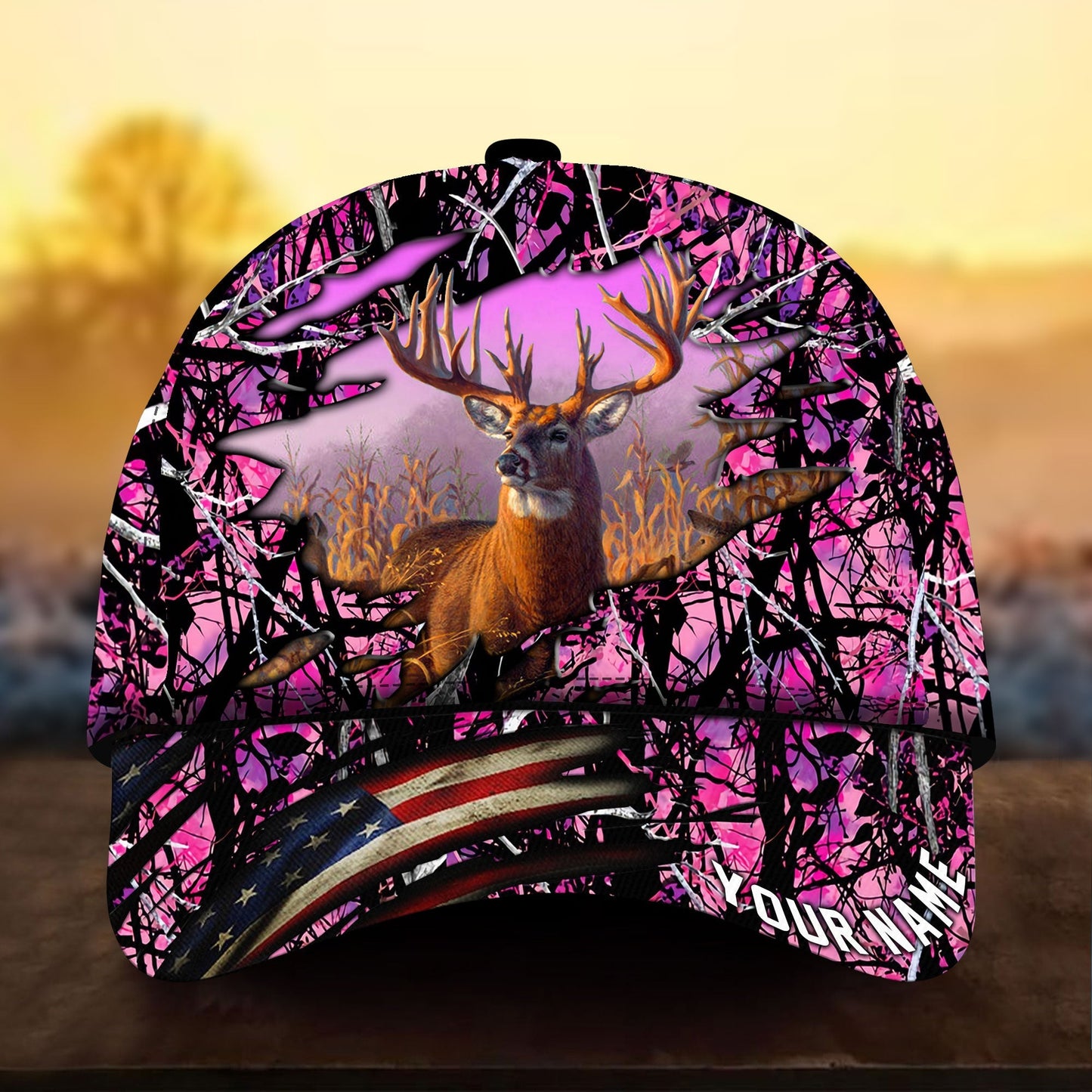 Deer Hunting Camo Personalized – Classic Cap