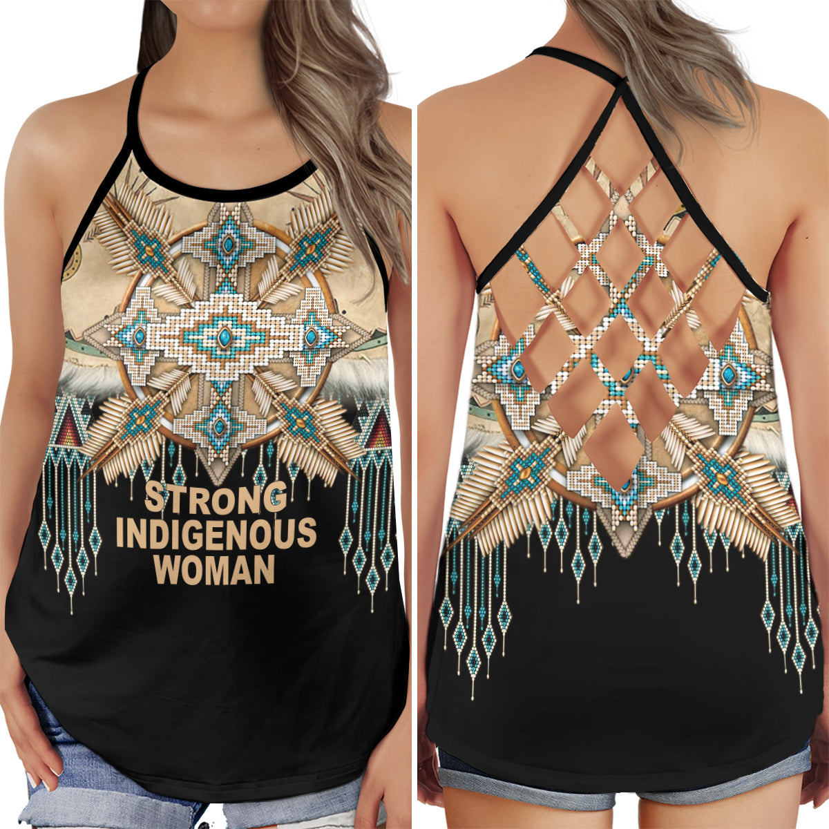 Strong Indigenous Woman Pride - Hollow Tank Top