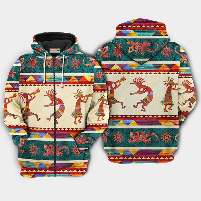 Native Dance Peace Love Art – 3D Hoodie