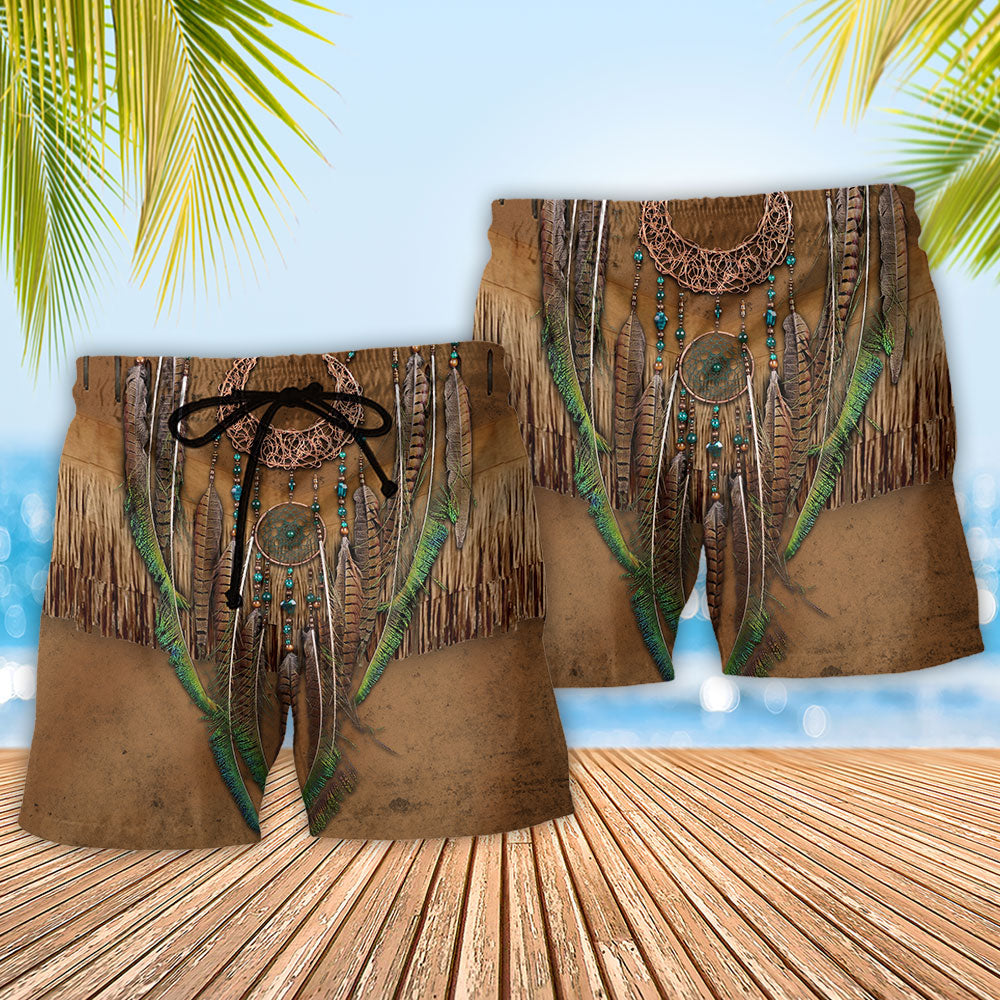 Native Love Peace Symbol – Beach Short