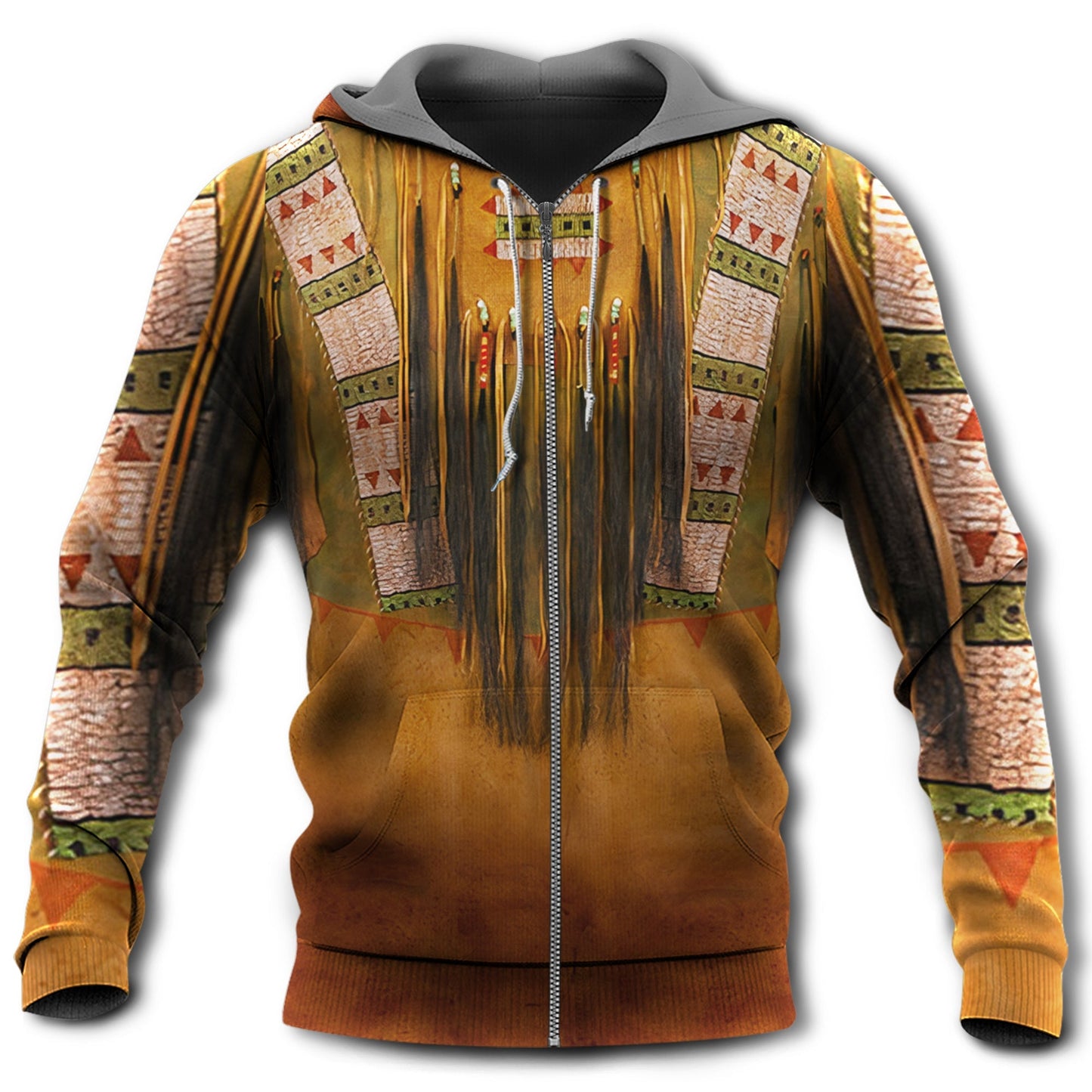 Native Vintage Peace Love Art – 3D Hoodie